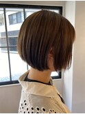 5月ショートボブ(似合わせカット/アースカラー/くびれヘア)