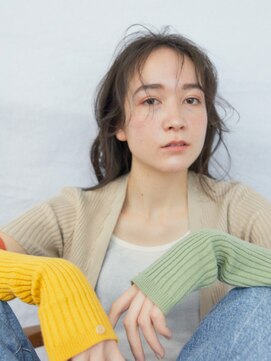 オーサム(AWESOME) 《AWESOME》ニュアンスバング×柔らかウェーブ