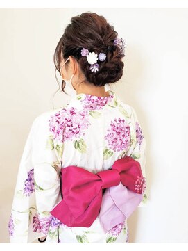 エスヘアーメイク(S Hair Make) 着付け作り帯×ロングヘアセット