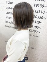 モリオ フロム ロンドン サッポロファクトリー店(morio FROM LONDON)&nbsp;【morio】札幌ボブ　ぱつっとシンプル外ハネボブ