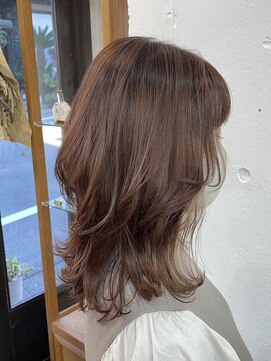 リッカ(RICCA) 【イヤリングカラー】ナチュラルベージュ×ウルフミディ♪