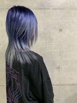 ザ ドット(THE DOT) ネイビー×ブルー×シルバーグラデーション