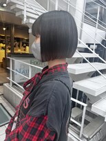 アソビ 表参道(ASOBI) ブリーチなし 前下がりボブ アッシュグレージュ