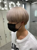 ヘアサロン ドット トウキョウ カラー 町田店(hair salon dot. tokyo color)&nbsp;斜めバング/グレージュカラー/デザインカラー/シルキーベージュ