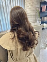 リリー(Lilley)&nbsp;【lilley 稲永麻衣】ブリーチなしカラー+ベージュ+天神韓国ヘア