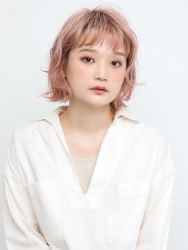 エンタク 新宿(enntaku) マロンベージュ/Aラインボブ/かきあげ/インナーカラー[新宿駅]