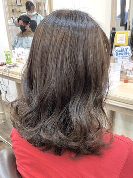 アルターリール(aL ter Rire) 切りっぱなしボブ/エアリーロング/ピンクブラウン/鎌取/中村郁未