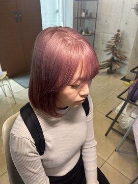 アチーブ ヘア デザイン(achieve hair design) ペールピンクカラーゆるふわニュアンスカラー艶カラー小顔