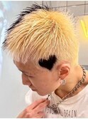 punkshort×black design [新宿駅/ウルフ/アッシュブラック]