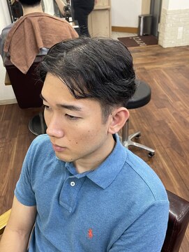 メルシー トータル ブランディング サロン(merci TOTAL BRANDING SALON) メンズセンターパート×ニュアンスパーマ