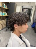 センターパート×シャドウウルフ