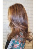 ロングレイヤー×イノアカラー/30代40代50代60代