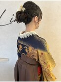 フルアップ/ゆるふわアレンジ/アレンジ/金箔/ラメ/卒業式セット