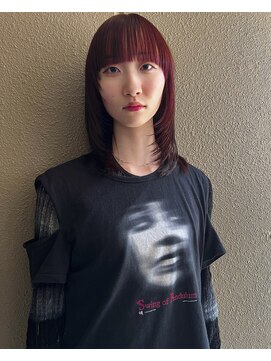 オルティ(OLTI) 《OLTI》ミディアムレイヤー×ワインレッド