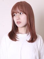 トライポッド(TRIPOD)&nbsp;似合わせカット20代30代40代大人可愛いアプリコットオレンジ0703