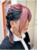 【編み込みツイン】池袋美容室