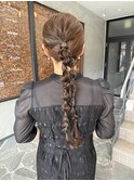 編みおろしツインスタイル