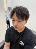 【メンズおすすめ!】パーマ×センターパート