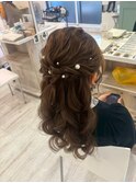 ふわふわハーフアップ［TEL予約でお得］¥2300→¥2100