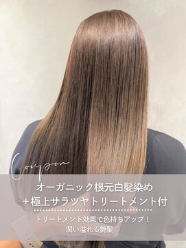 スピーディーカラー 太田城西の杜店 オーガニック根本白髪染め+極上サラツヤトリートメント付