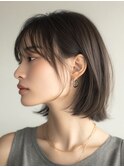 髪質改善　脱白髪染め　ボブ　市川