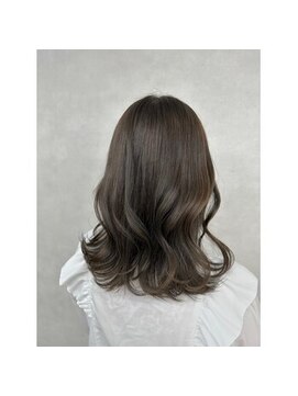 アース オーセンティック 越谷レイクタウン店(EARTH Authentic) 外はねミディアム/ブリーチなしダブルカラー