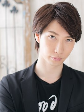 ビジネス斜めバングダークアッシュショートZ上尾