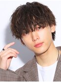 メンズ/緩め波巻きマッシュ