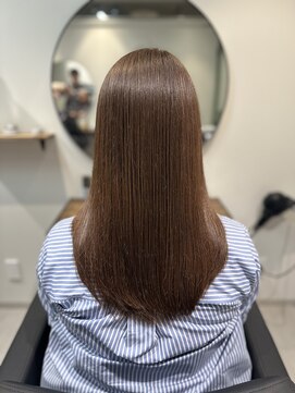 コル 市川(cor) 再整ケアカラー(髪質改善)×柔らかブラウン