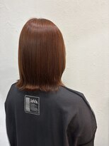 ヘアーリビングリコ 新潟笹口店(hair living Liko) オレンジ × 外ハネ