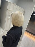 【福島＃22】ブロンドハイトーンボブ 表参道 韓国