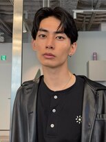 トリッカ シブヤ(TRICCA SHIBUYA)&nbsp;メンズカットパーマフェザーニュアンス毛流れセンターパート渋谷