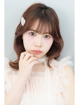 アジールヘア 所沢プロペ通り店(agir hair) ゆる巻 ボブ ミディアム 所沢