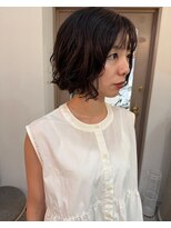 エフ ヘアーアンドリラクゼーション(F. hair & relaxation)&nbsp;ボブパーマ×ミニボブ似合わせカット大人ガーリー