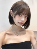 韓国ヘアボブレイヤーカット顔周りカット韓国ボブ髪質改善