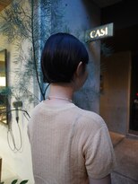 カシ 中目黒(CASI) コンパクトミニボブでスッキリ夏ヘア