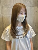 アトラ ハッピーヘアライフ 昭和町店(attra happyhairlife)&nbsp;柔らかレイヤー×ナチュラルベージュ