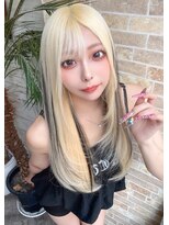 カプセル シンジュク(CAPSULE) ☆CAPSULE☆抜きっぱなしブロンドベージュ&エクステローライト