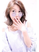 ホラン(HoLan)&nbsp;HoLan☆くびれミディxくせ毛風カールxワイドバングxセミウエット