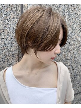 シー バイ ロンド 新宿(Sea by Lond) ハイライト☆大人の色気ショートボブ☆