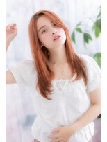 ミック 日暮里店(miq)&nbsp;オレンジブラウンで外国人風♪派手めラブロングa