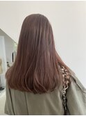 ピンクブラウン ロング