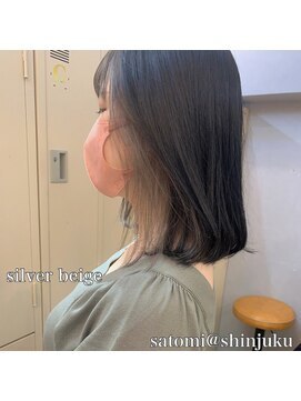 ワット 原宿店(W) 原宿髪質改善ベージュカラーブリーチなし韓国レイヤーハイライト