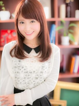 カバーヘアアンドスパ ブリス 浦和(COVER HAIR&SPA bliss) 大人かわいいベージュピンク小顔ストレートc5浦和10代20代30代