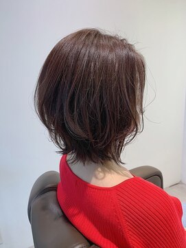 ロエ 平尾山荘(loe) レイヤーボブ×【脱白髪染めハイライト】平尾/高宮