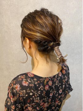 ウィスプ 赤羽店(wisp) ボブ紐アレンジ♪*。