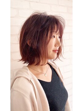 ヘアリゾートユア 新大久保店(hair resort YuA) ワインレッド