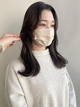 クイントネオリーブ 自由が丘正面口店(quint:neolive) 顔周りレイヤー × lavender brown