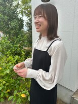 リィベ(Liibe)&nbsp;guest snap #外はねロブ#コクベージュ#透明感◎