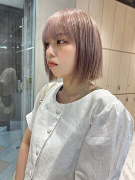 グロー 大宮(GLROW) ◆  韓国大宮顔周りレイヤーカットウルフカットブリーチ